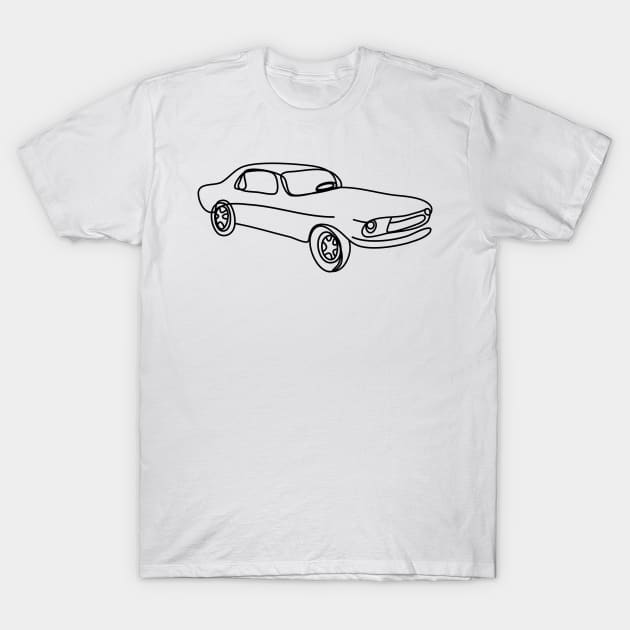 Classic Custom Cars Vintage and minimalist car design T-Shirt by Tropical Blood